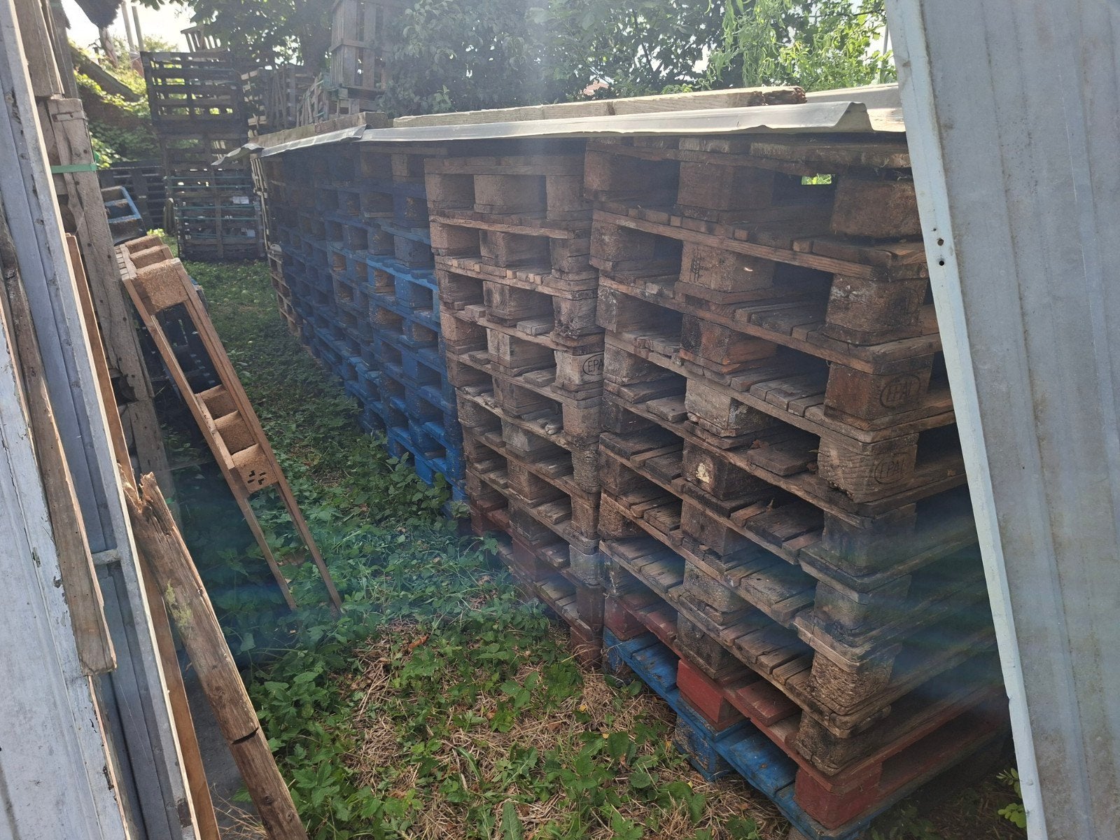 70 europalletten, Bricolage & Construction, Bois & Planches, Enlèvement