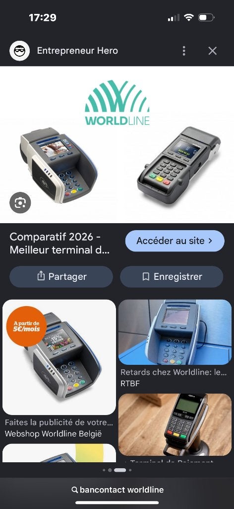Terminal bancontact neuf, Ophalen of Verzenden, Nieuw, Worldline