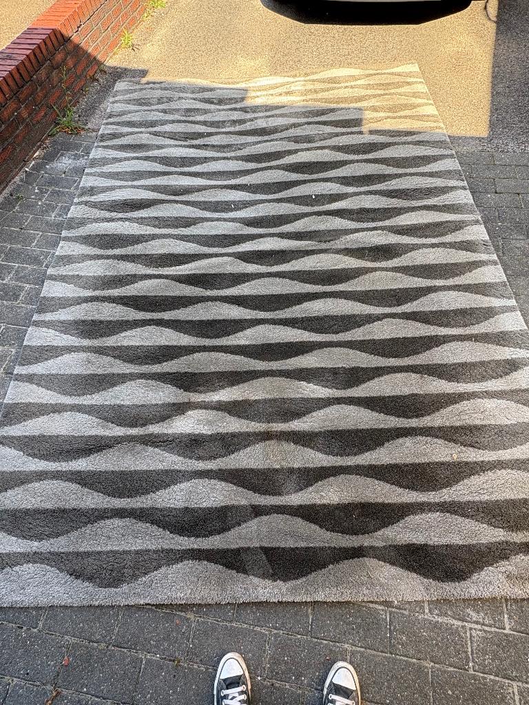 Mullerup tapijt van IKEA, Huis en Inrichting, Ophalen, Grijs, 200 cm of meer, Zo goed als nieuw
