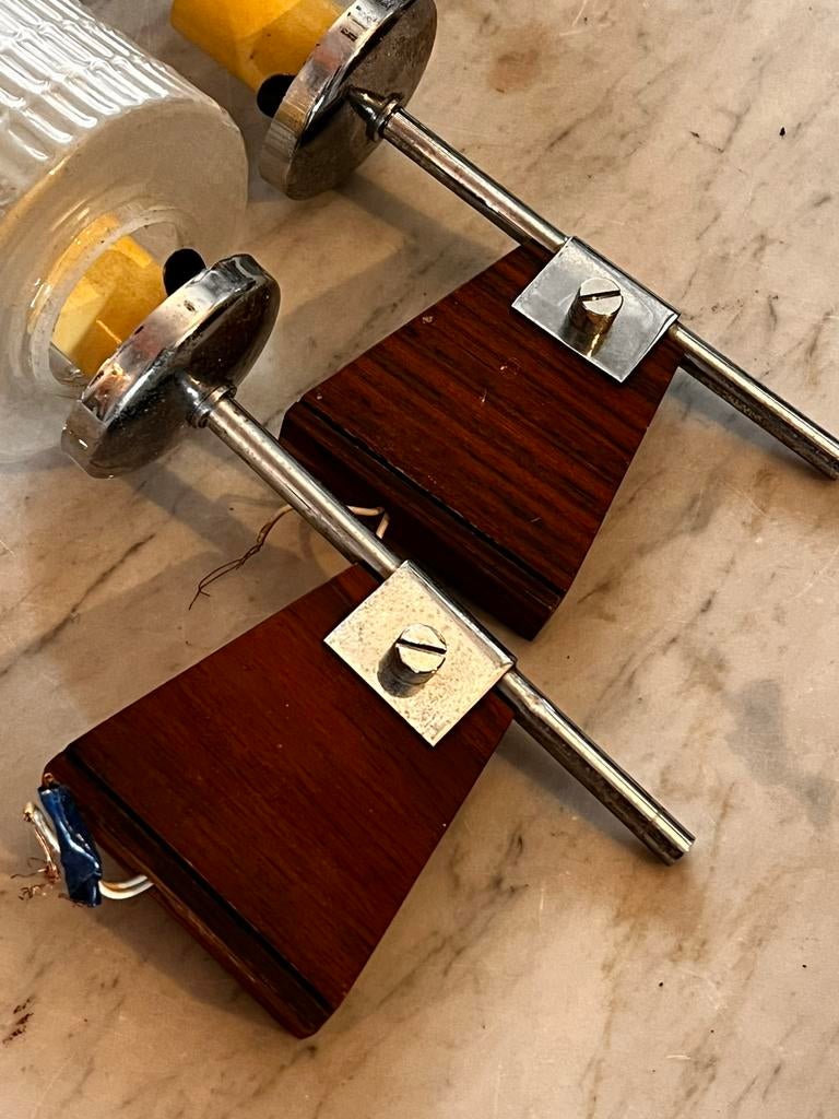 lampen muur 70’s, Ophalen, Gebruikt, Glas