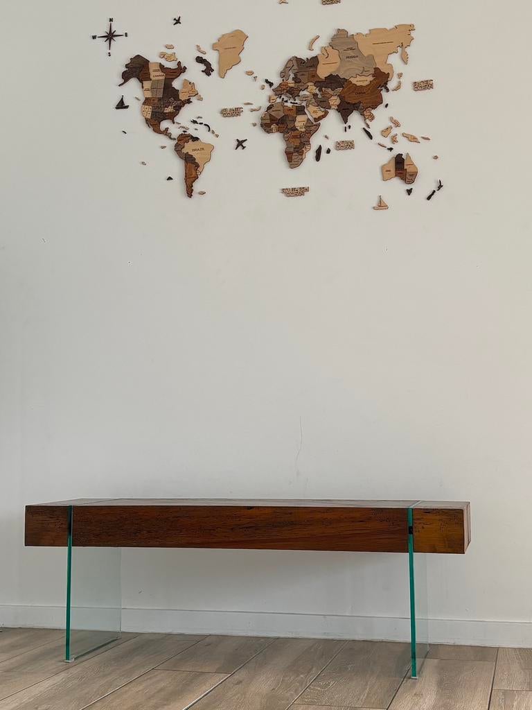 Tv meubel op glazen poten design, Ophalen, Zo goed als nieuw, Glas