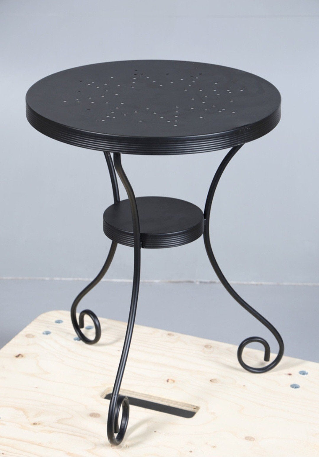 bistrotafel 2x, Ophalen, Metaal of Aluminium, Rond, Landelijk