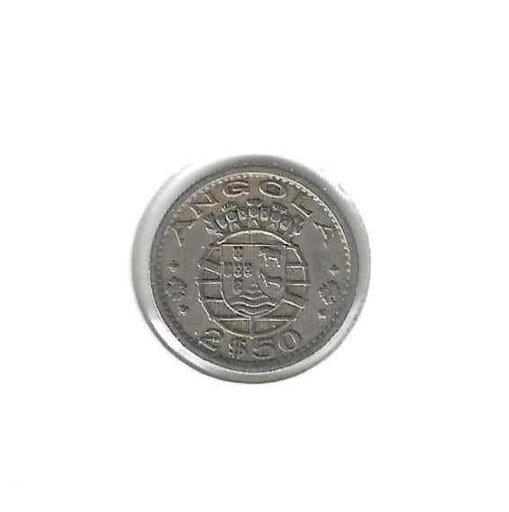 Angola, 2 1/2 Escudos 1956., Postzegels en Munten, Munten | Afrika, Ophalen of Verzenden, Overige landen, Losse munt