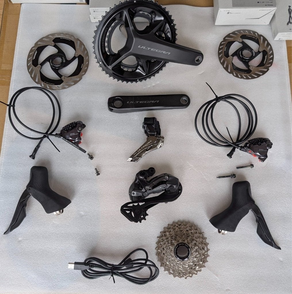 Ultegra R8170 Di2 12s groepset schijfremmen, Fietsen en Brommers, Fietsonderdelen, Zo goed als nieuw, Ophalen of Verzenden
