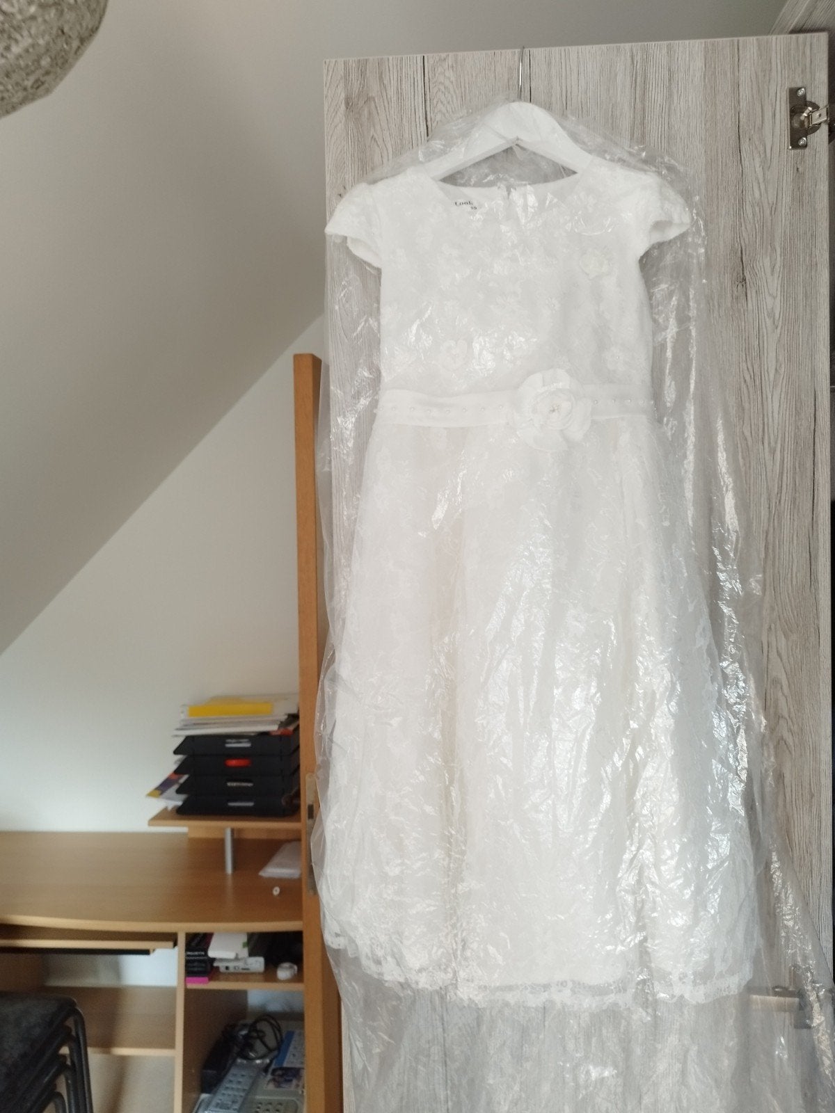 Robe de communion blanche (6,7,8 ans) — robe de rêve avec ba, Robe ou Jupe, Funny Look, Comme neuf, Enlèvement