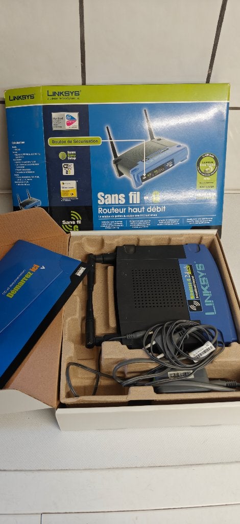 Routeur Wi-Fi culte Linksys Wireless-G (WRT54G), Enlèvement ou Envoi, Utilisé, Routeur, Linksys