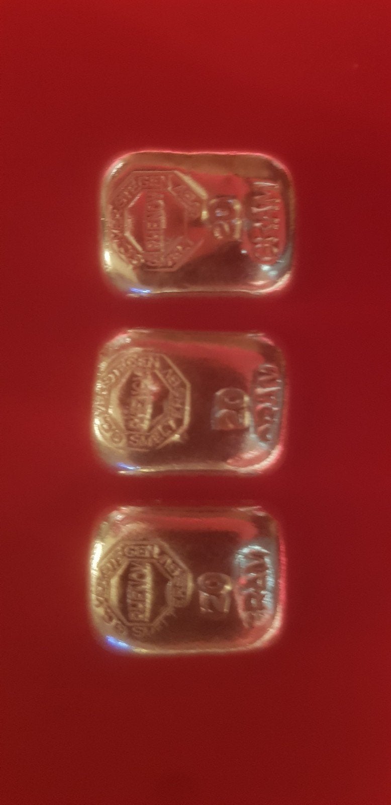 3 lingots d'argent GC Verstegen de 20 gr, Enlèvement ou Envoi, Argent