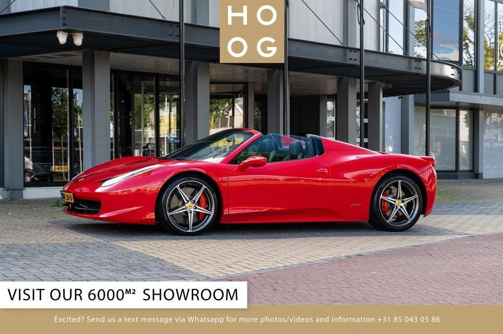 Ferrari 458 4.5 V8 SPIDER HELE (bj 2013, automaat), Auto's, Automaat, Euro 5, Gebruikt, Overige kleuren
