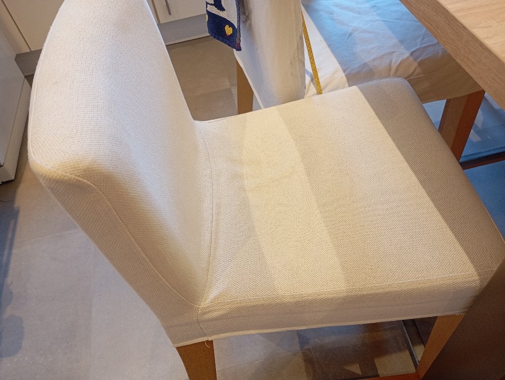 3 chaises de bar Ikea Henriksdal assise d’une hauteur 75cm, Bois, Enlèvement, Utilisé, 60 à 90 cm