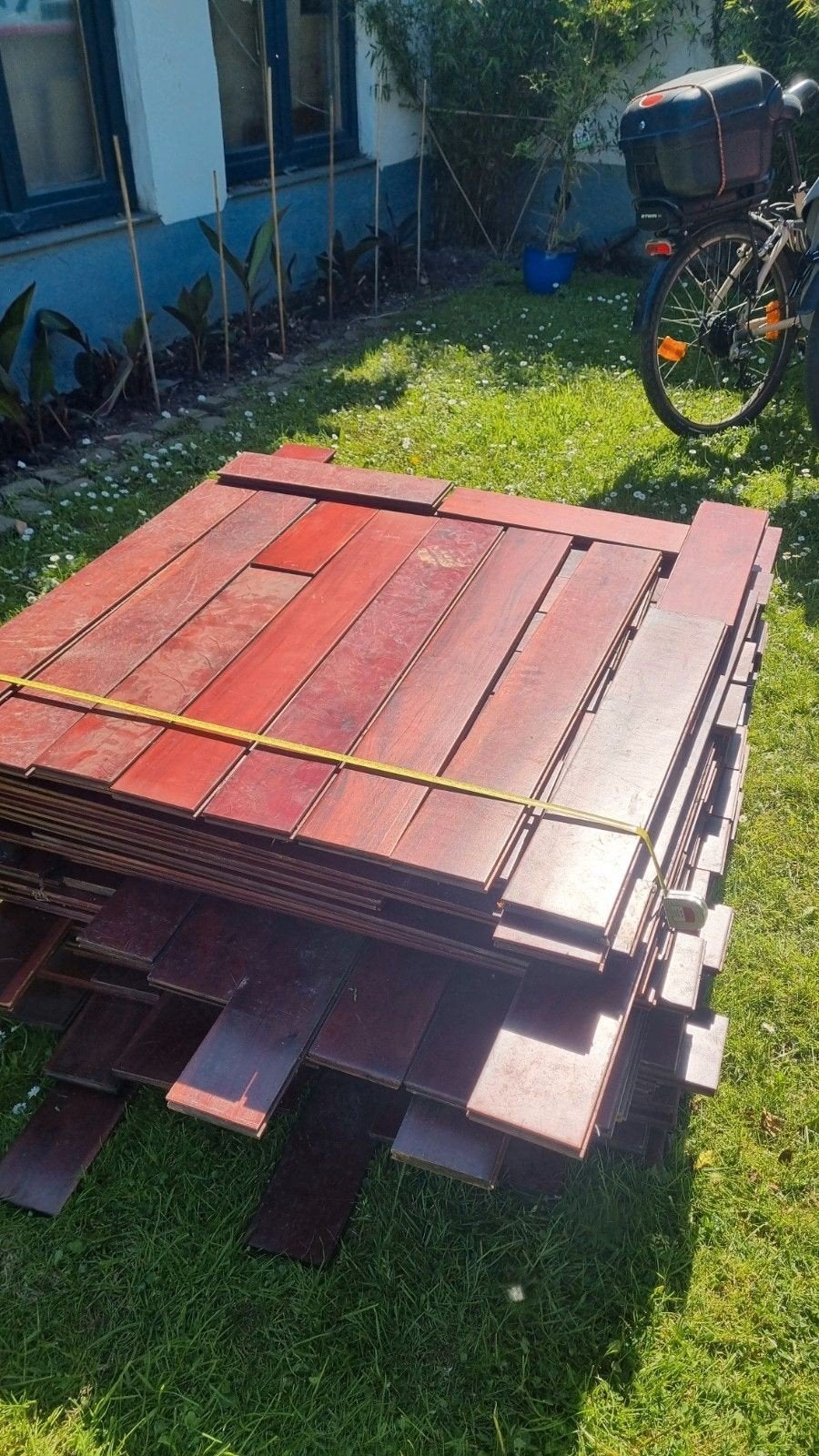 parquet, Bricolage & Construction, Planches & Dalles, Utilisé, Parquet, Bois, 10 m²² ou plus, Enlèvement