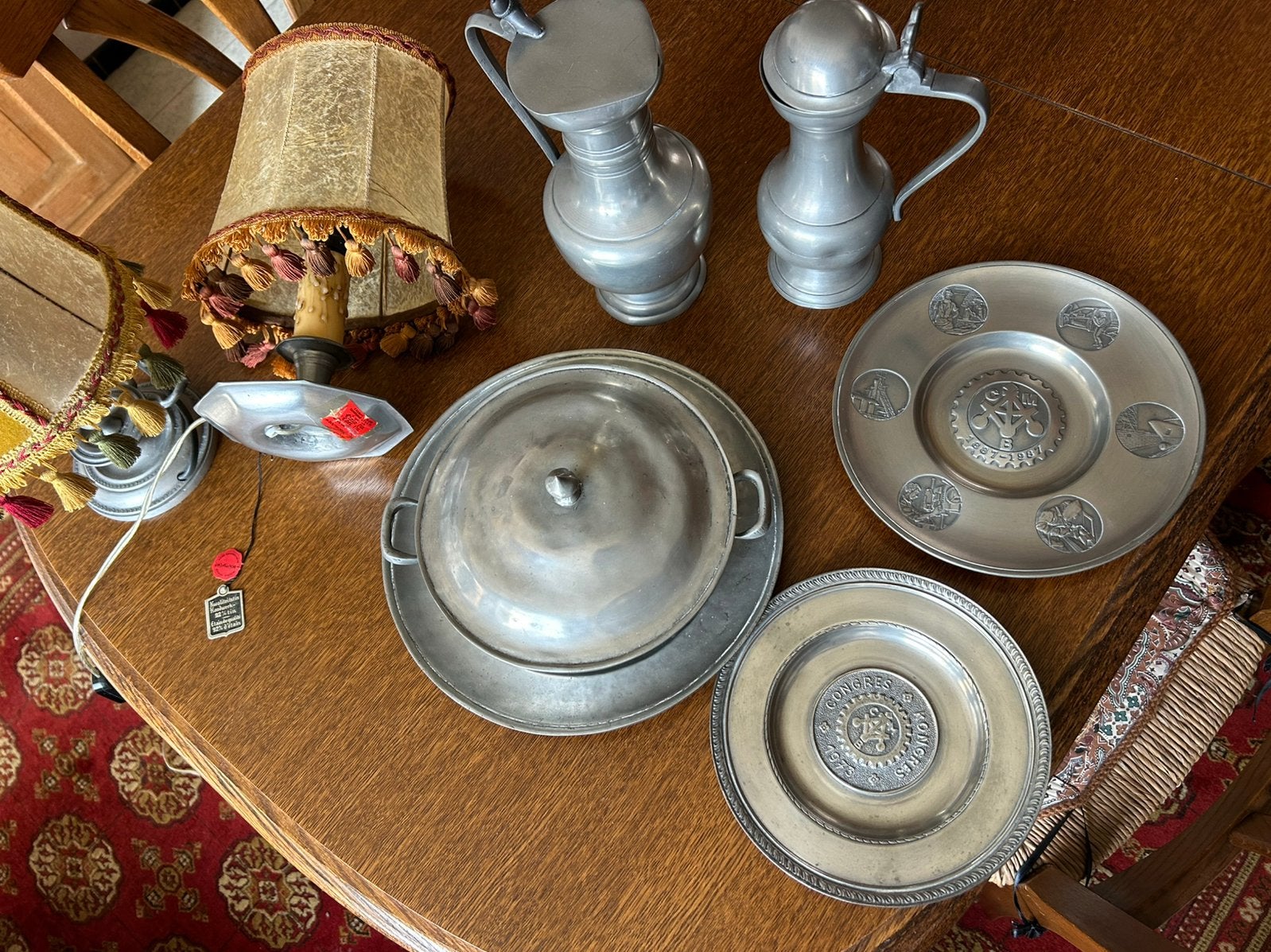 7 tinnen voorwerpen, Ophalen of Verzenden