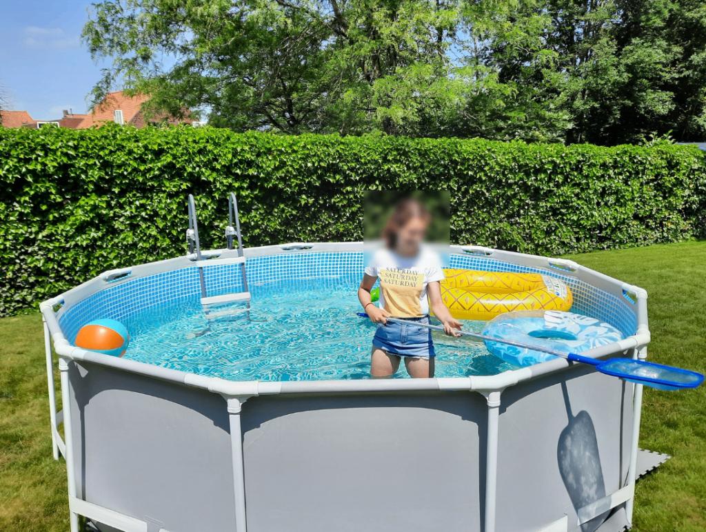 Intex Opzetzwembad 366 x 99 cm, Jardin & Terrasse, Piscines, Utilisé, Piscines hors sol, 80 à 120 cm, Rond, Enlèvement