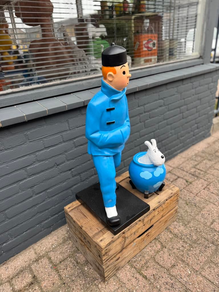 Statue Lotus bleu pour Tintin et Bobbie, Enlèvement, Comme neuf, Humain