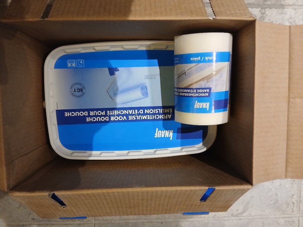 afdichtemulsie voor douche (knauf), Ophalen of Verzenden, Zo goed als nieuw, Douche
