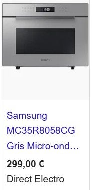 Combi-microgolfoven, Ophalen, Gebruikt, Oven, Combi-microgolfoven