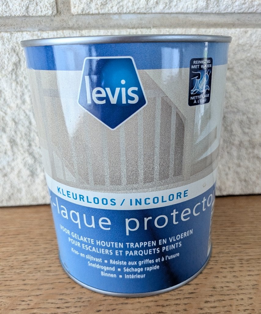 Levis Lak protector kleurloos 1 liter (ongeopend), Ophalen, Overige kleuren, Nieuw, Lak
