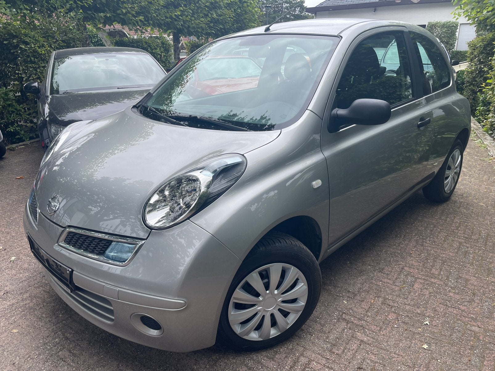 Micra 1.2i AIRCO/28000km!!!!!, Stof, Zwart, 4 cilinders, Zilver of Grijs