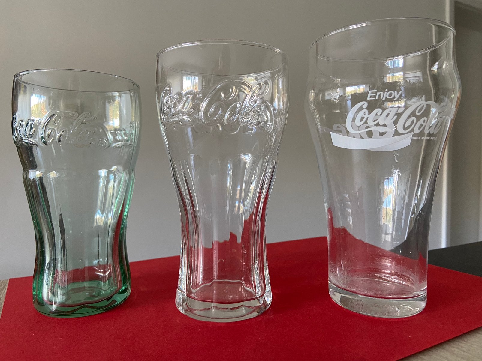 Set van 3 vintage Coca-Cola-glazen, Ophalen of Verzenden, Zo goed als nieuw