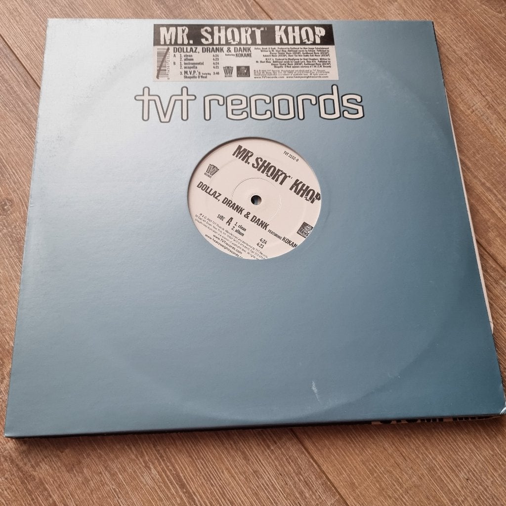 12" Mr. Short Khop – Dollaz, Drank & Dank, CD & DVD, Vinyles Singles, Enlèvement ou Envoi, 2000 - 2009, Utilisé, Hip-hop et Rap