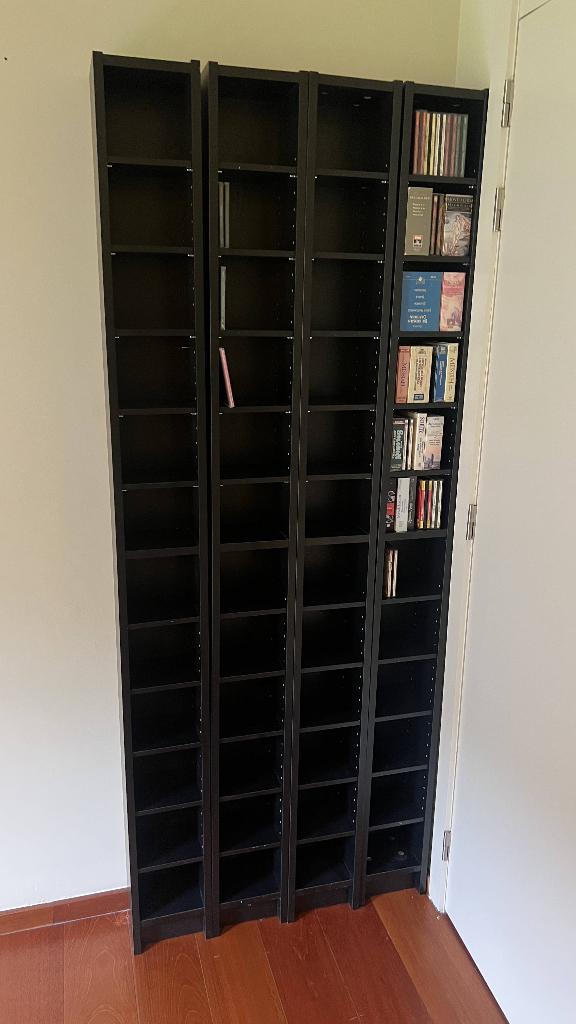 7x CD / DVD rek IKEA - Gnedby (zwart), Huis en Inrichting, Woonaccessoires | Cd- en Dvd-rekken, Ophalen, Cd's
