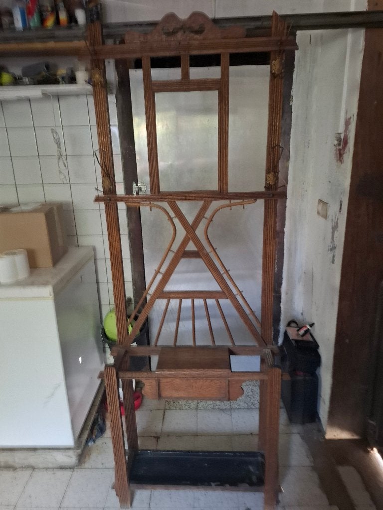 Porte manteau vintage, Utilisé, Bois, Portemanteau sur pied, 150 à 200 cm