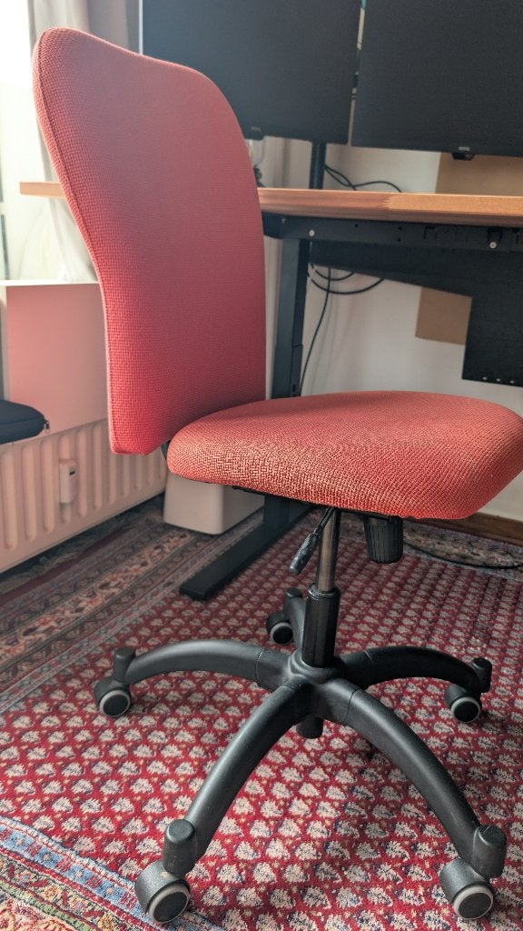 Chaise de bureau IKEA, Maison & Meubles, Enlèvement, Utilisé, Rouge, Chaise de bureau