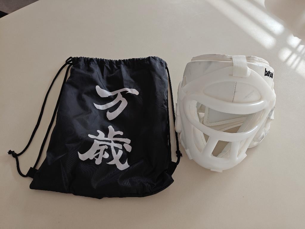 Vechtsport helm (M) Hoofdbescherming kinderen Bahzai, Ophalen, Gebruikt, Vechtsportbescherming, Maat M