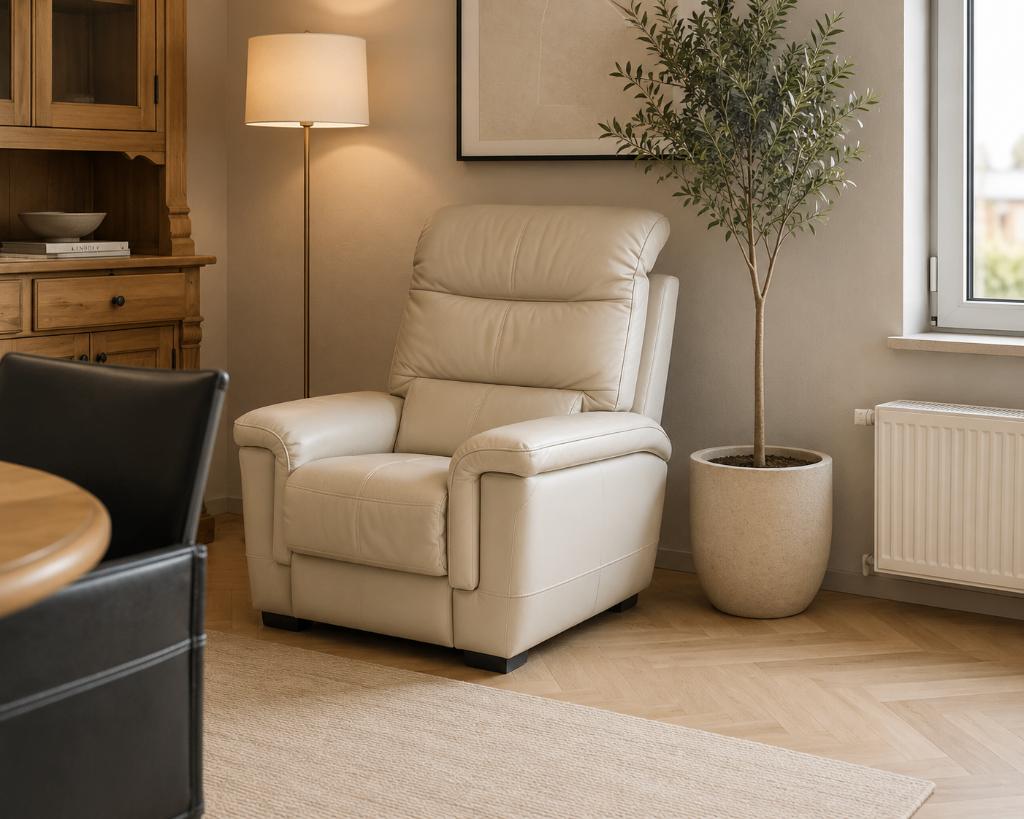 Zetel éénzit | leder, Maison & Meubles, Canapés | Salons, Utilisé, Une personne, Moins de 150 cm, Moins de 75 cm, Cuir, Enlèvement