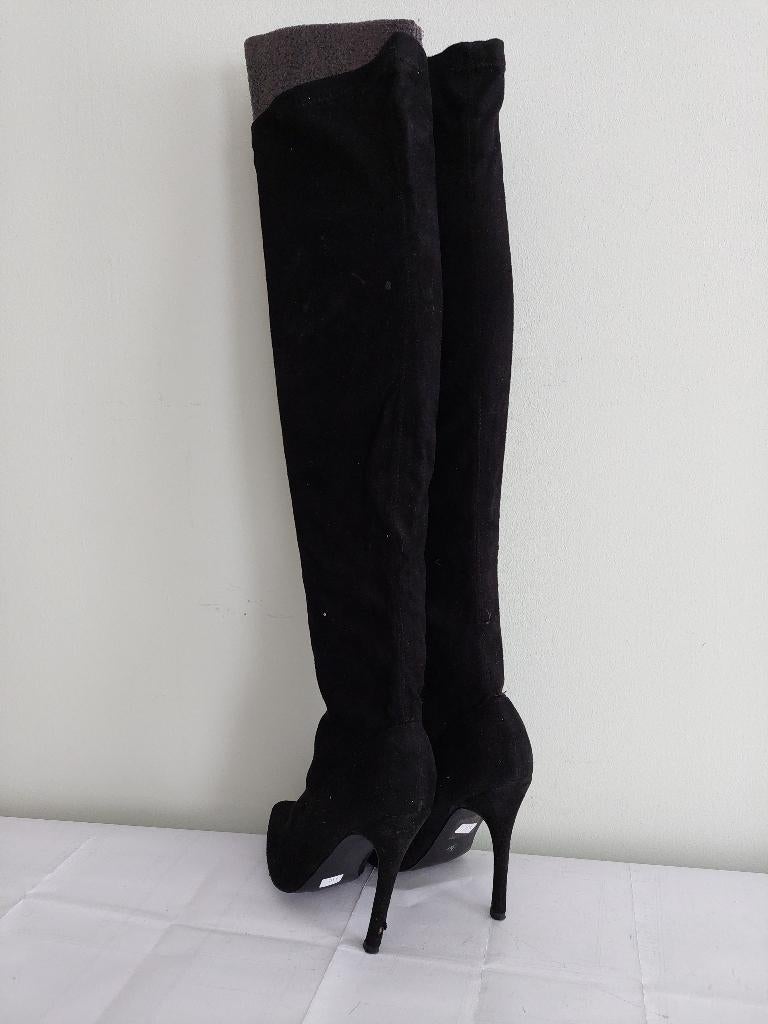 93C* NO DOUBT sexy cuissardes noires high heels (37), Kleding | Dames, Schoenen, Hoge laarzen, No Doubt, Verzenden, Zwart