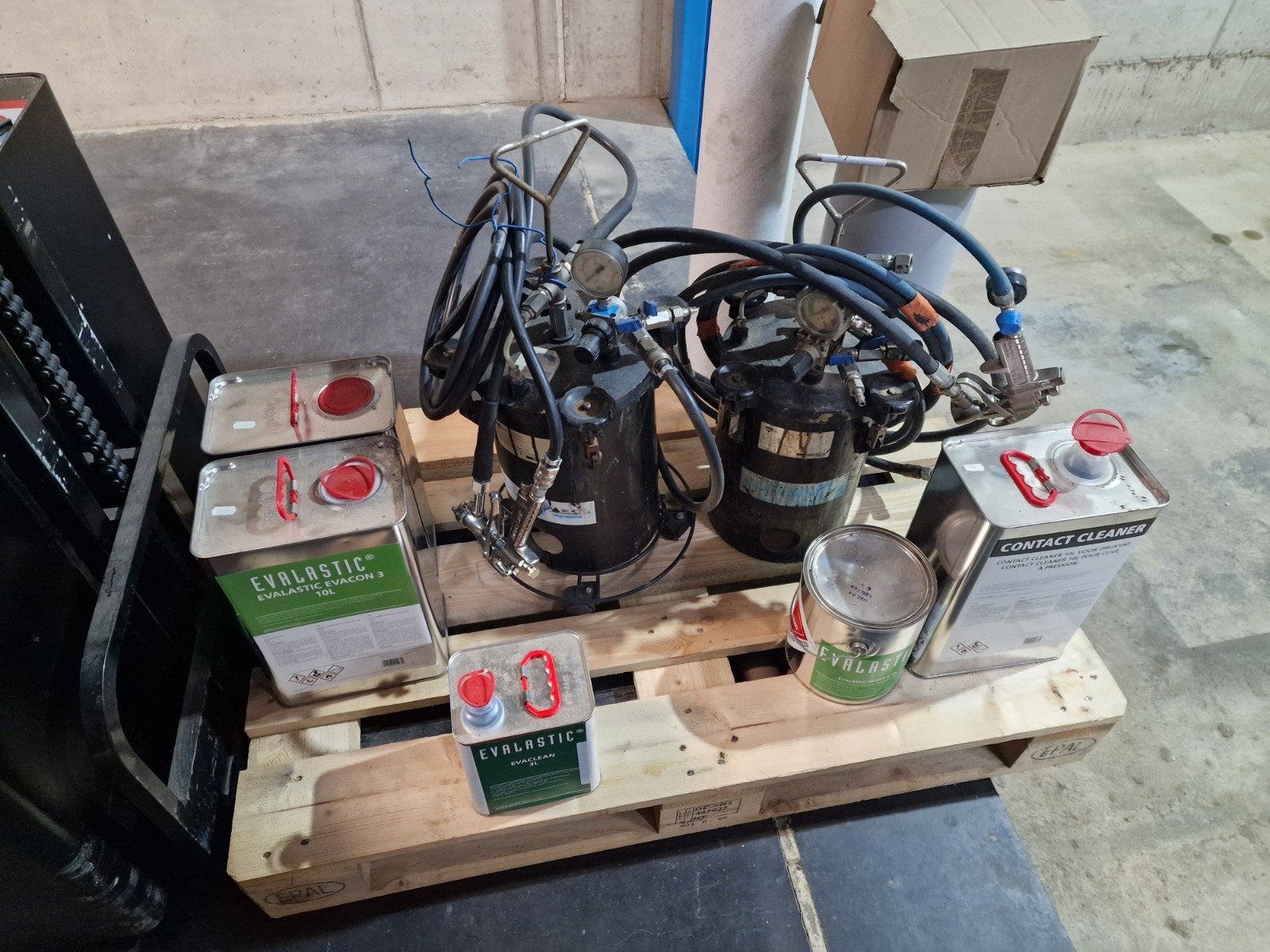 drukvat epdm 2x met verschillende toebehoren., Enlèvement, Utilisé