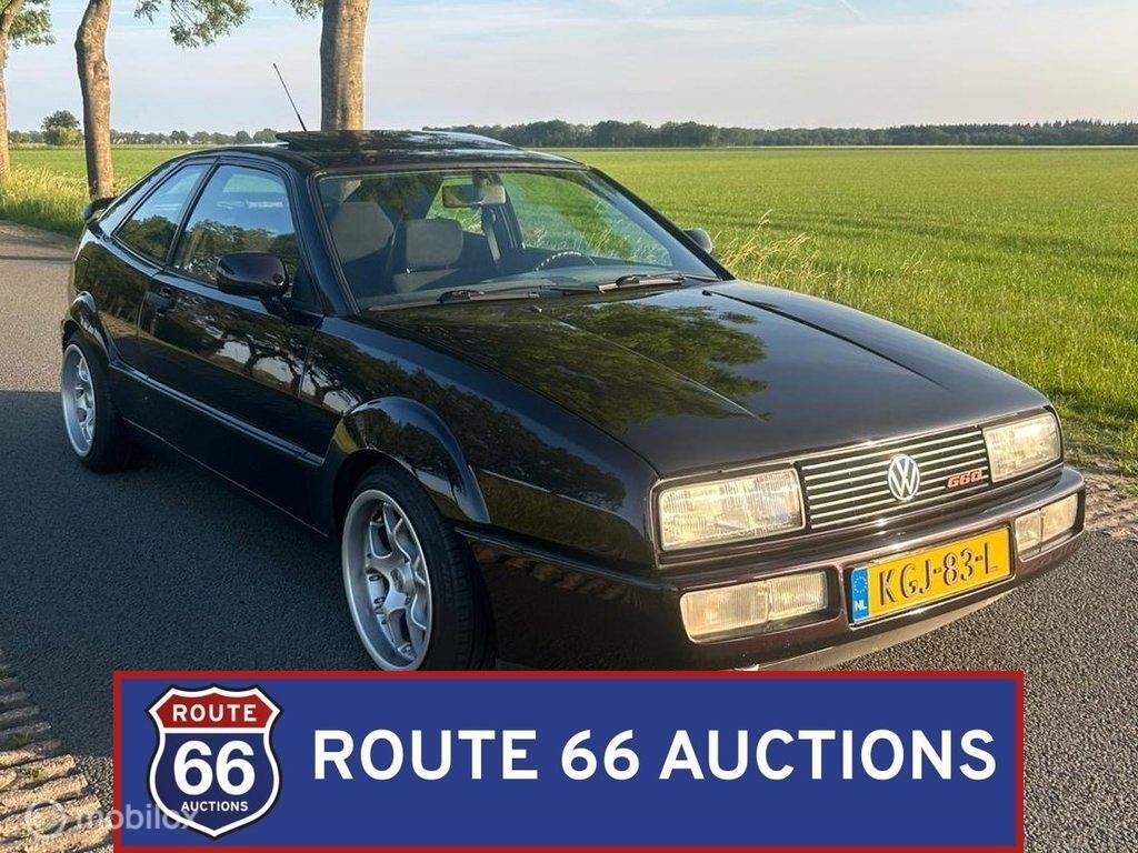 Volkswagen Corrado 1.8 G60 | 1990 | Route 66 Auctions, Volkswagen, Zwart, Bedrijf, Handgeschakeld