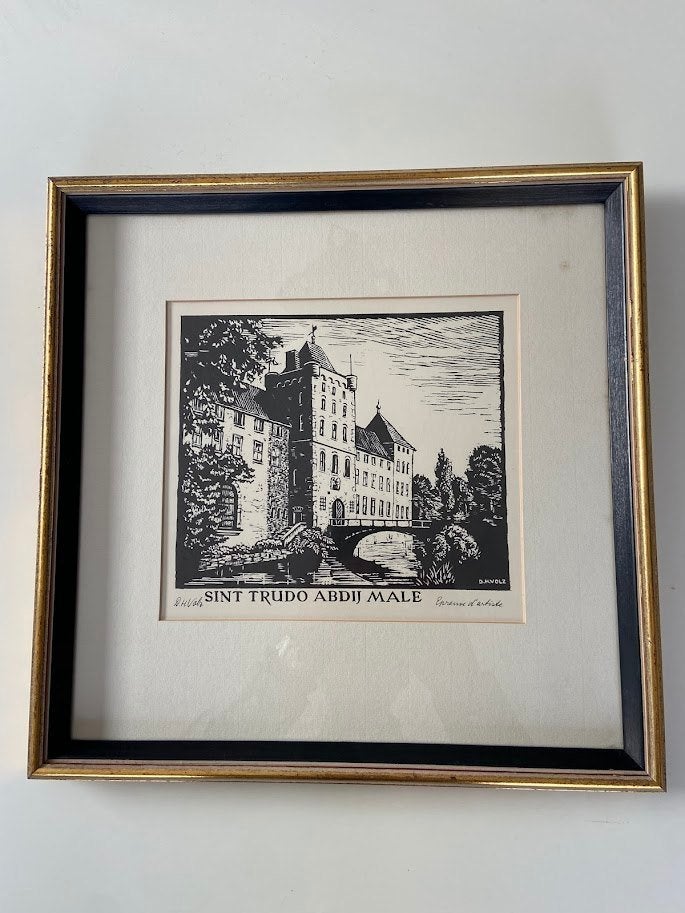 "EPREUVE D'ARTISTE" ets van DIETRICH HEINRICH VOLZ, Eau-forte, Signé, Enlèvement, Architecture