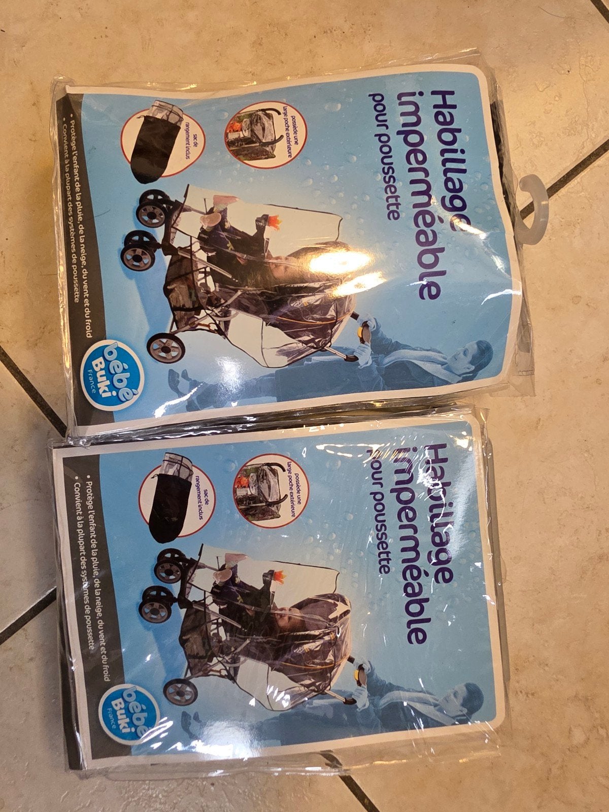 2 x waterdichte kinderwagenhoes - Nieuw, Nieuw, Kinderwagen