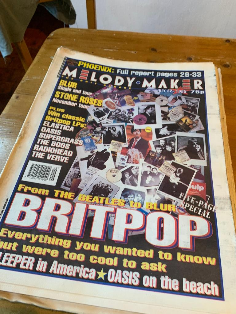 NME/Melody-Maker/Brit-pop journaux des années 90, Enlèvement, 1980 à nos jours, Journal