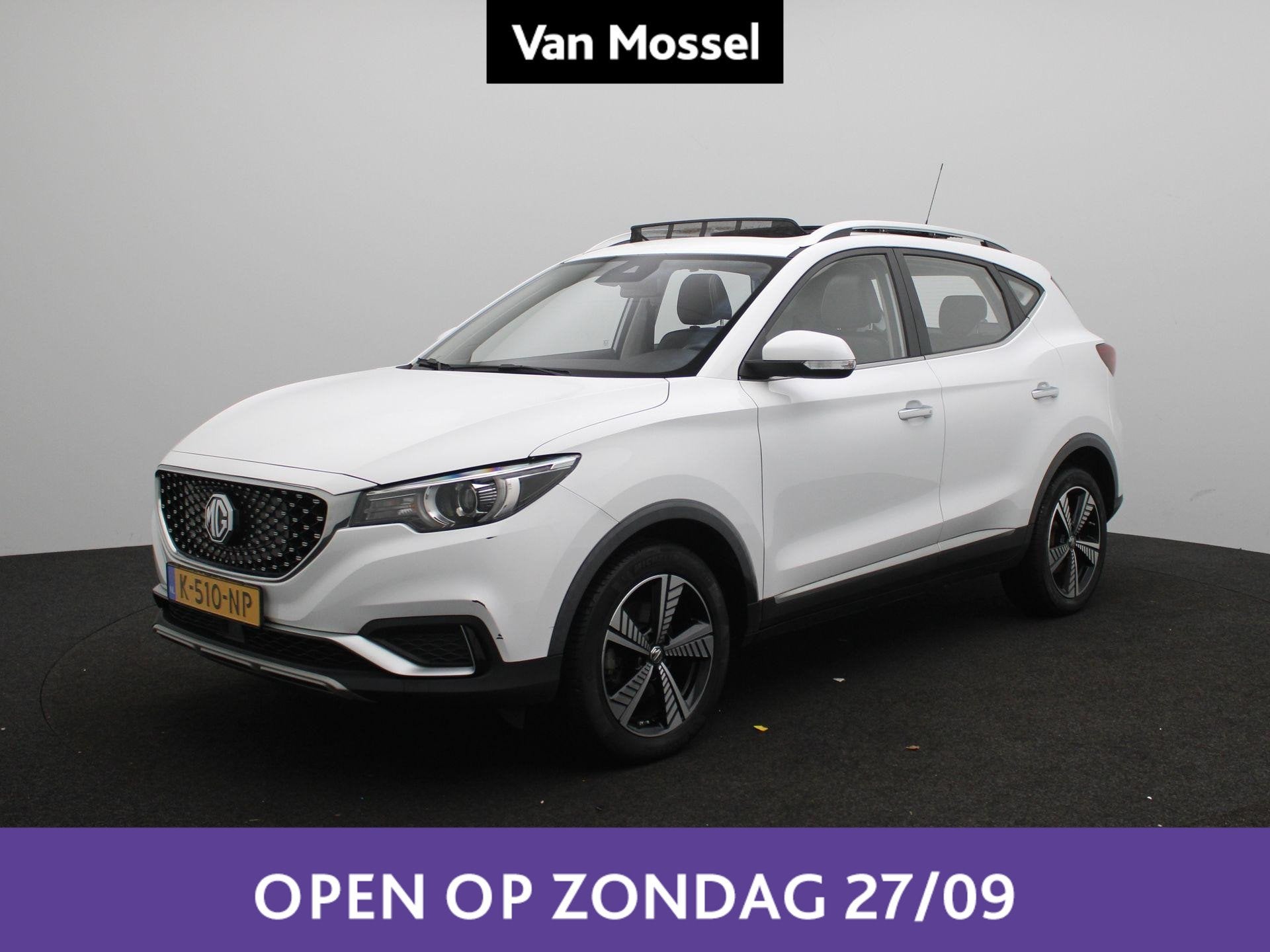 MG ZS EV Luxury 45 kWh | Panoramadak | Carplay | Leder | Sto, Auto's, 45 kWh, Gebruikt, Parkeersensor, ZS