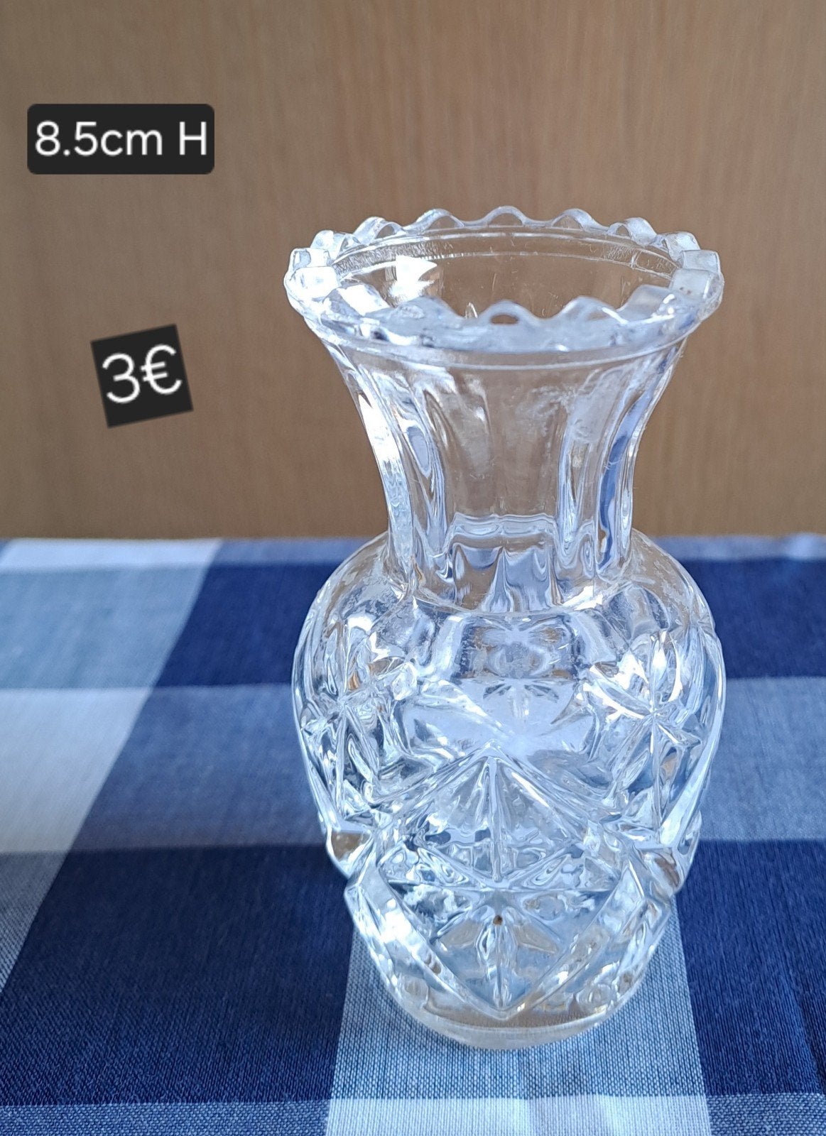Klein vaasje Cristal d'Arques, Antiquités & Art, Enlèvement