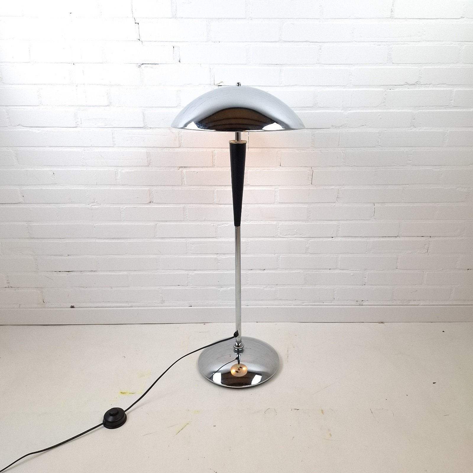 Vintage vloerlamp stalamp mushroom Bauhaus stijl, Ophalen, Metaal