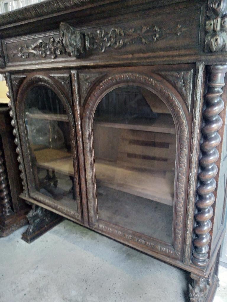 Jachtkast en 6 stoelen ANTIEK, Ophalen