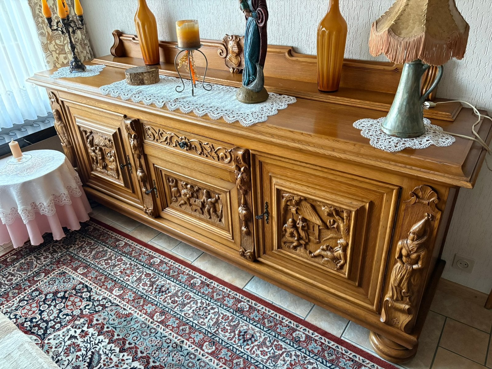 Eiken eetkamer, Huis en Inrichting, Ophalen, Gebruikt
