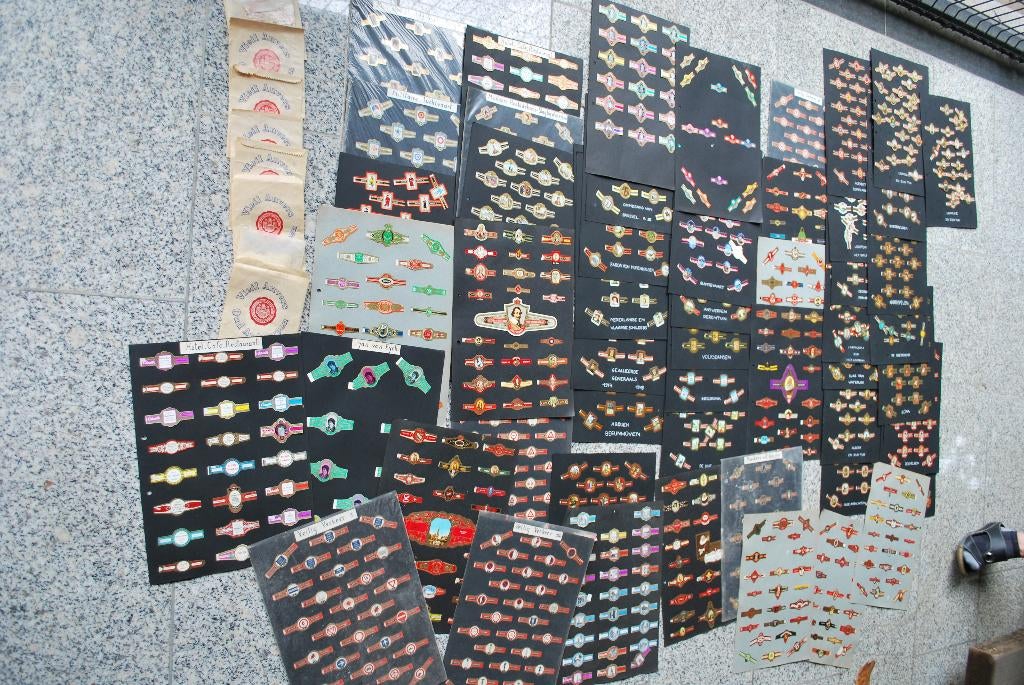 verzameling sigarenbandjes, Ophalen, Sigarenbandjes