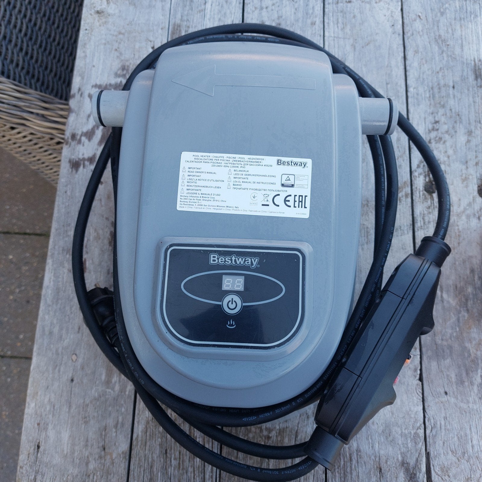 warmtepomp bestway, Ophalen