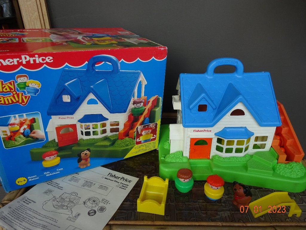 Fisher Price Chunky Little People House Cottage1997 w/Stair, Ophalen of Verzenden