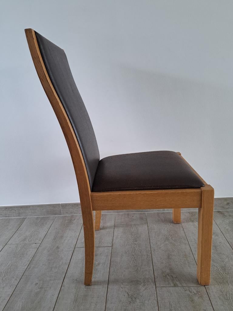 6 volhouten stoelen skai, Huis en Inrichting, Stoelen, Ophalen