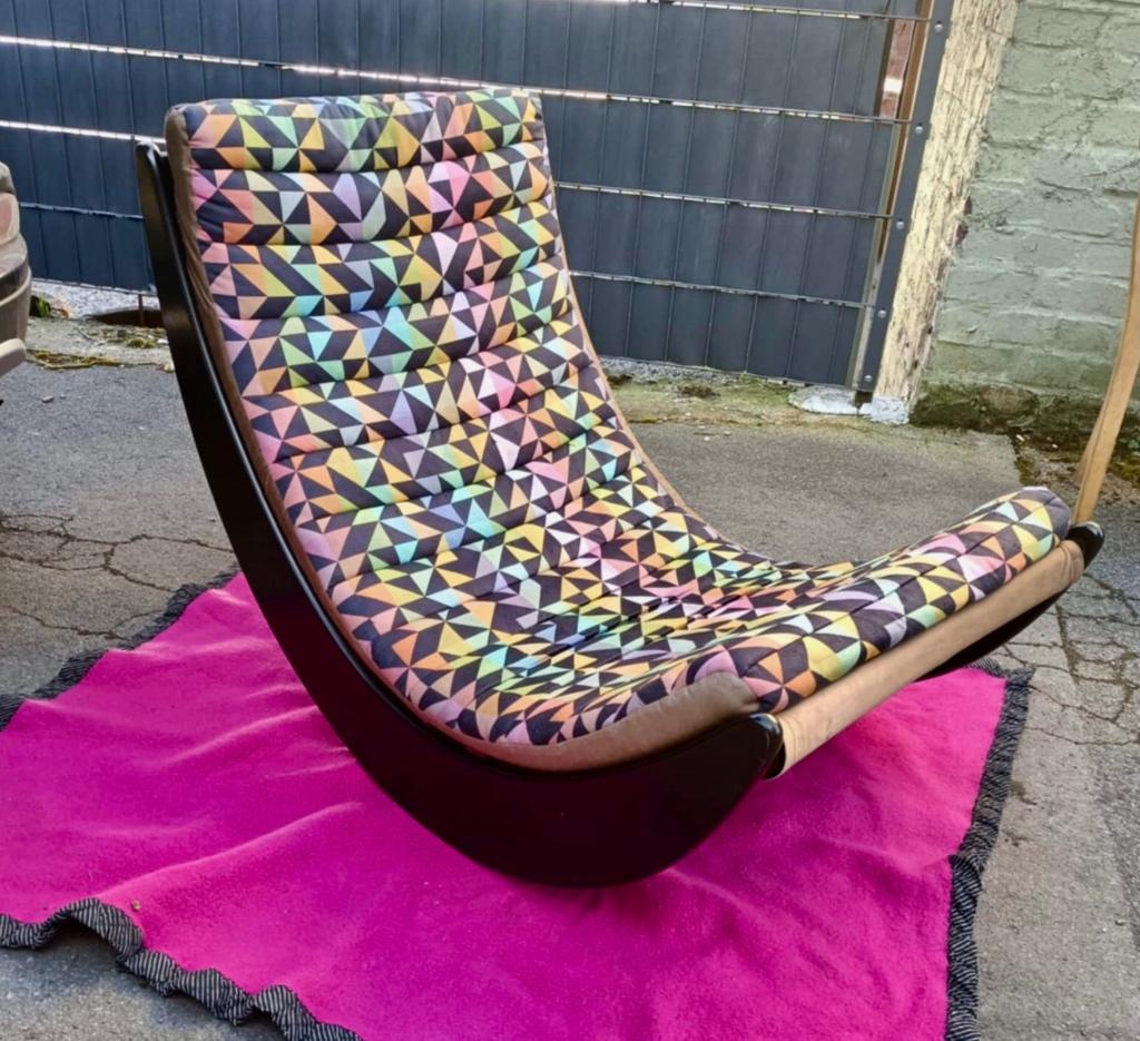 Verner Panton vintage schommelstoel 1974, Huis en Inrichting, Ophalen, Gebruikt