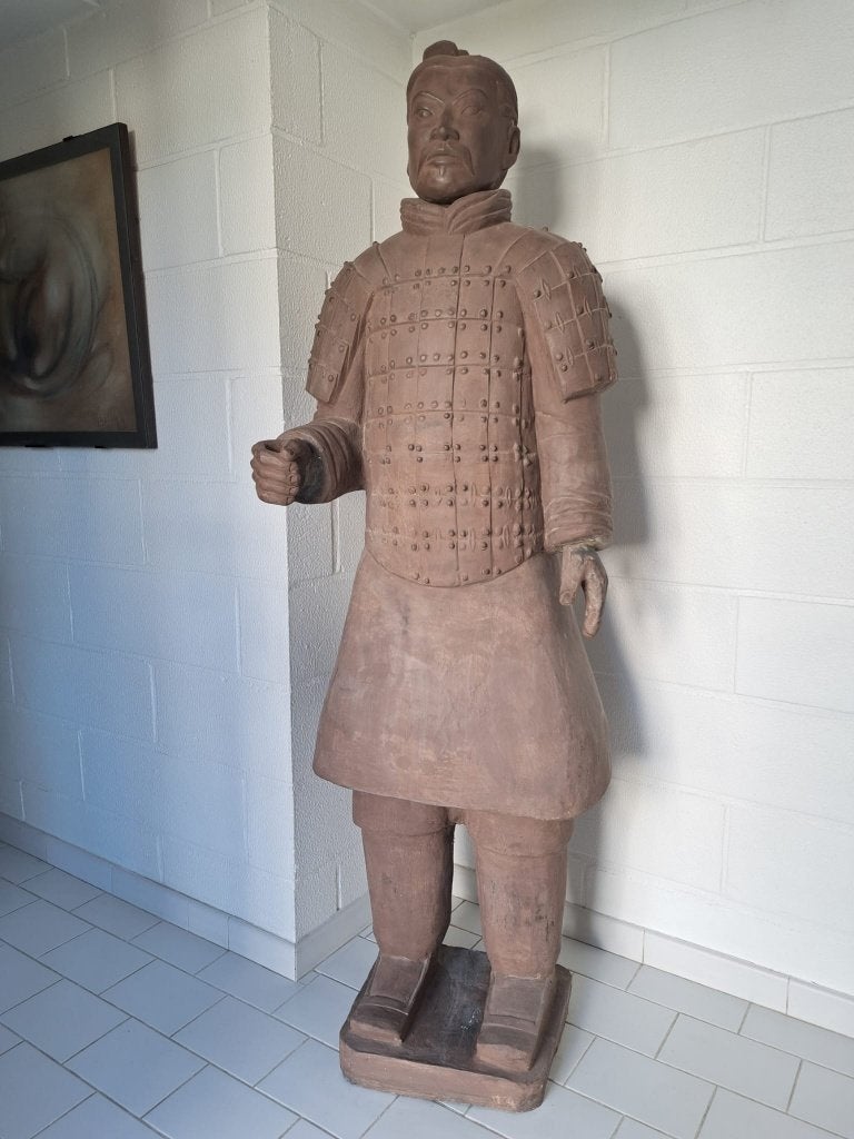 Terracotta krijger Chinees leger (levensgroot H:187 cm), Ophalen