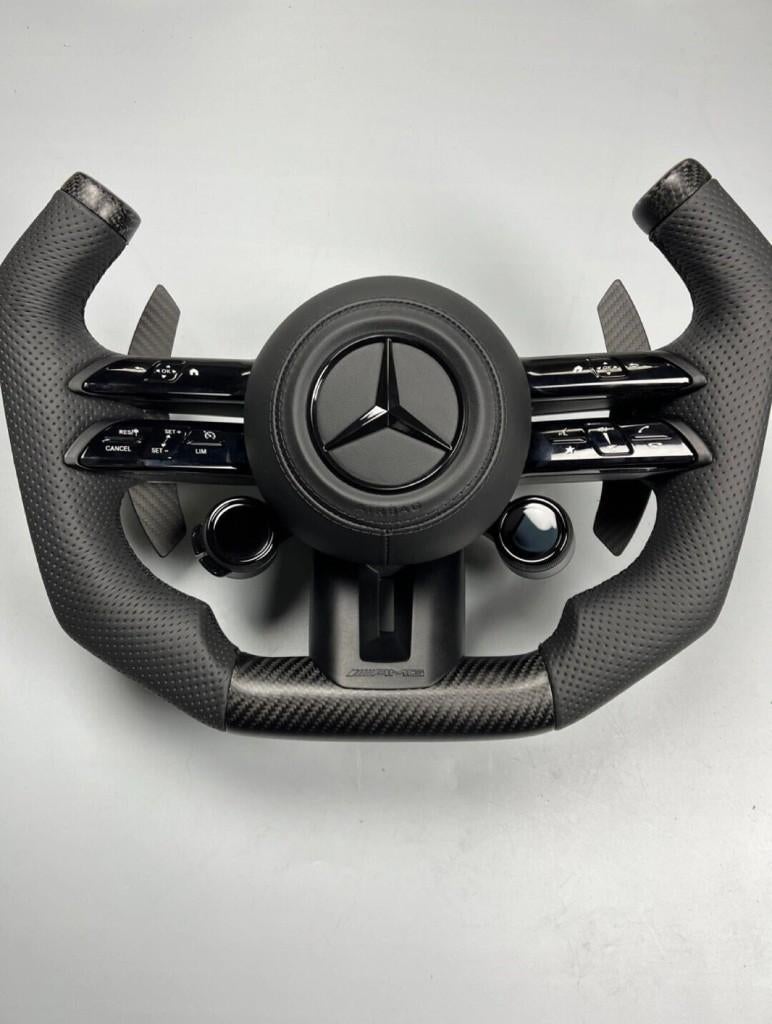 Mercedes dragonfly plaid Tesla stuur UNIEK upgrade AMG, Ophalen of Verzenden, Nieuw, Mercedes-Benz
