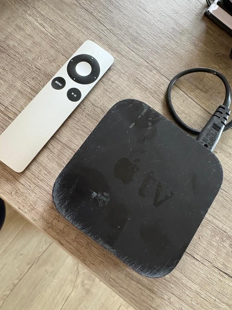 Apple TV + afstandsbediening, Audio, Tv en Foto, Ophalen of Verzenden, Gebruikt