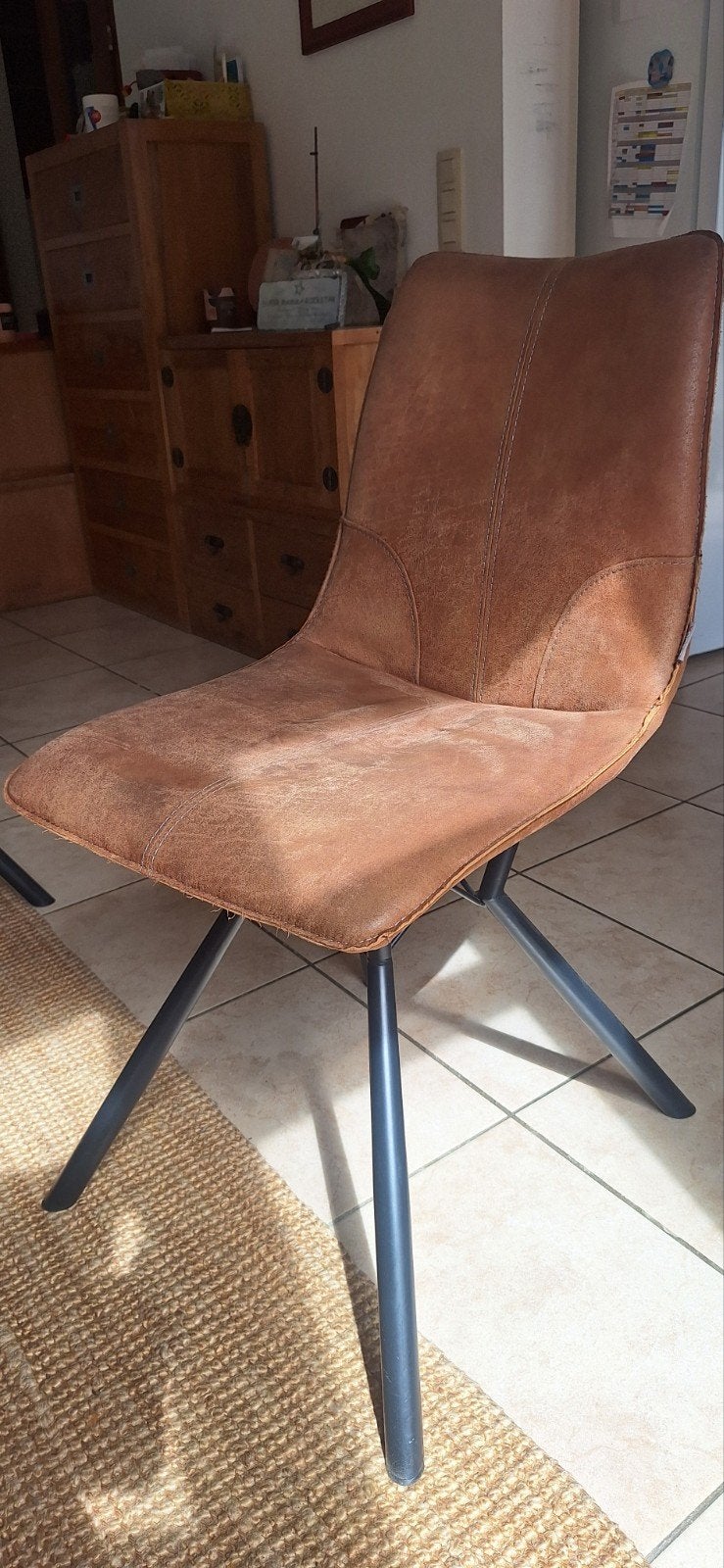 Lot de 8 chaises Xooon, Maison & Meubles, Chaises, Enlèvement, Comme neuf, Cuir, Cinq, Six Chaises ou plus