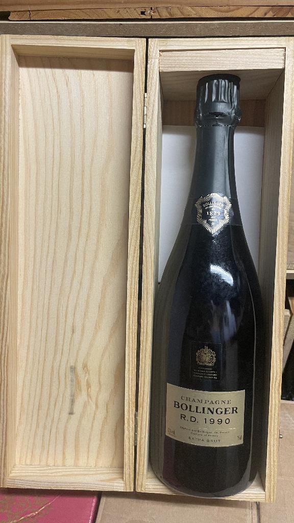 champagne BOLLINGER RD 1990 !!!!!!!!!!!!98/100 PARKER, Enlèvement ou Envoi, Champagne