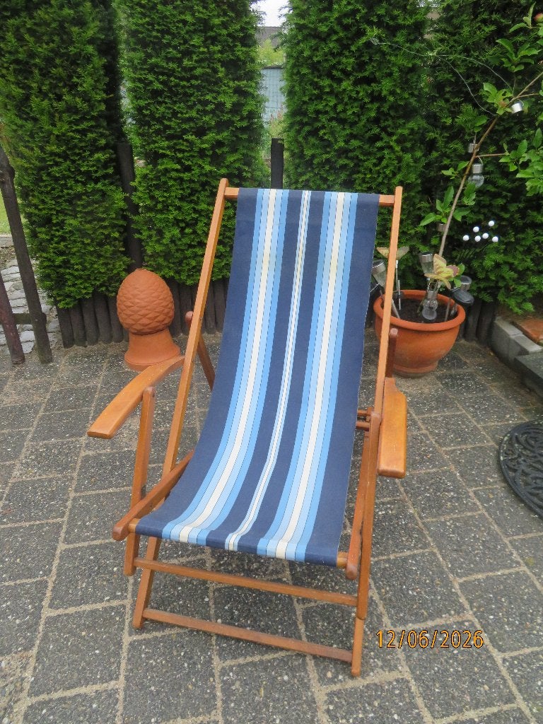 Tuinstoelen, Jardin & Terrasse, Chaises de jardin, Enlèvement, Comme neuf, Bois, Ajustable